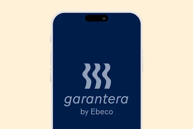 Garantera app med logo