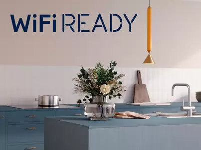 WiFi Ready-logo i kök med